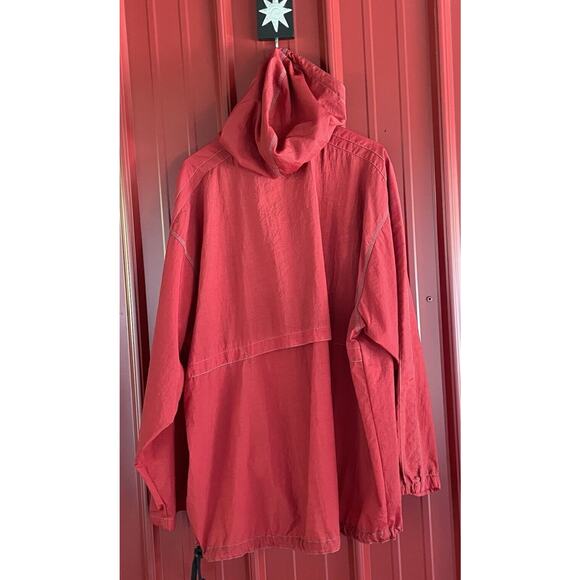 Nike Jacket Hooded 1/2 Zip Pullover Windbreaker Vintage Center Swoosh Mens Large - Picture 2 of 6